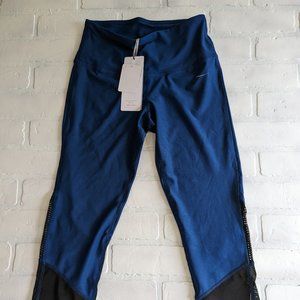 X by Gottex Women's XS Royal Blue Diamond Mesh Leggings